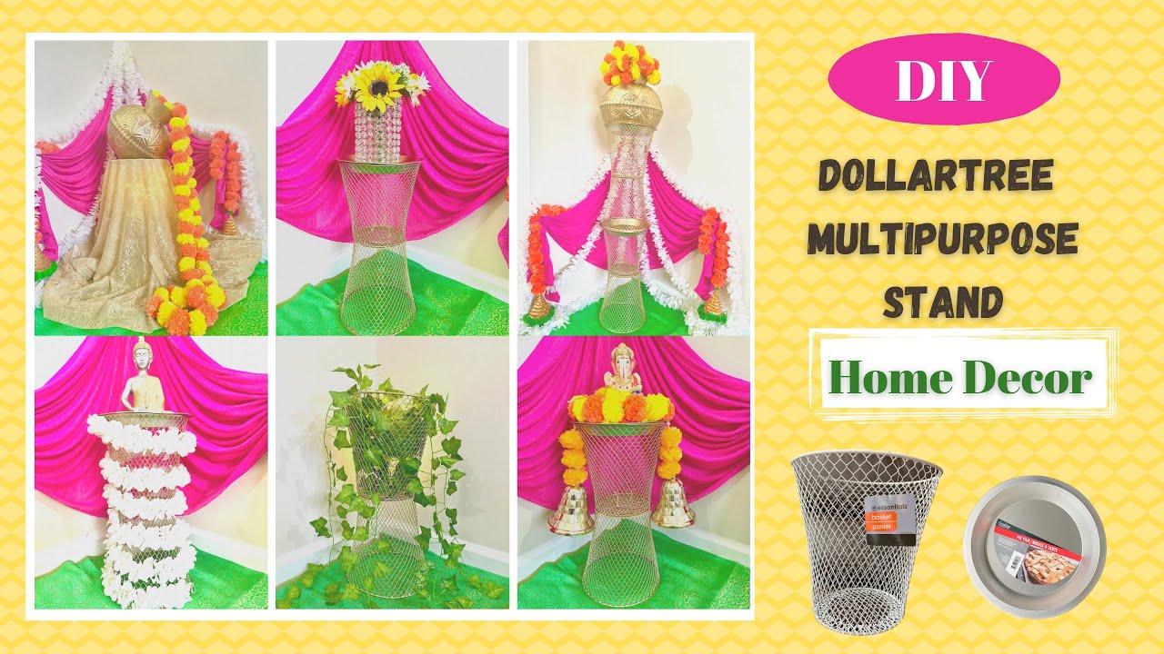 DIY Multipurpose Stand | Pooja Decor |Home Decor Ideas| Dollartree DIY | just in $3 | wedding Decor
