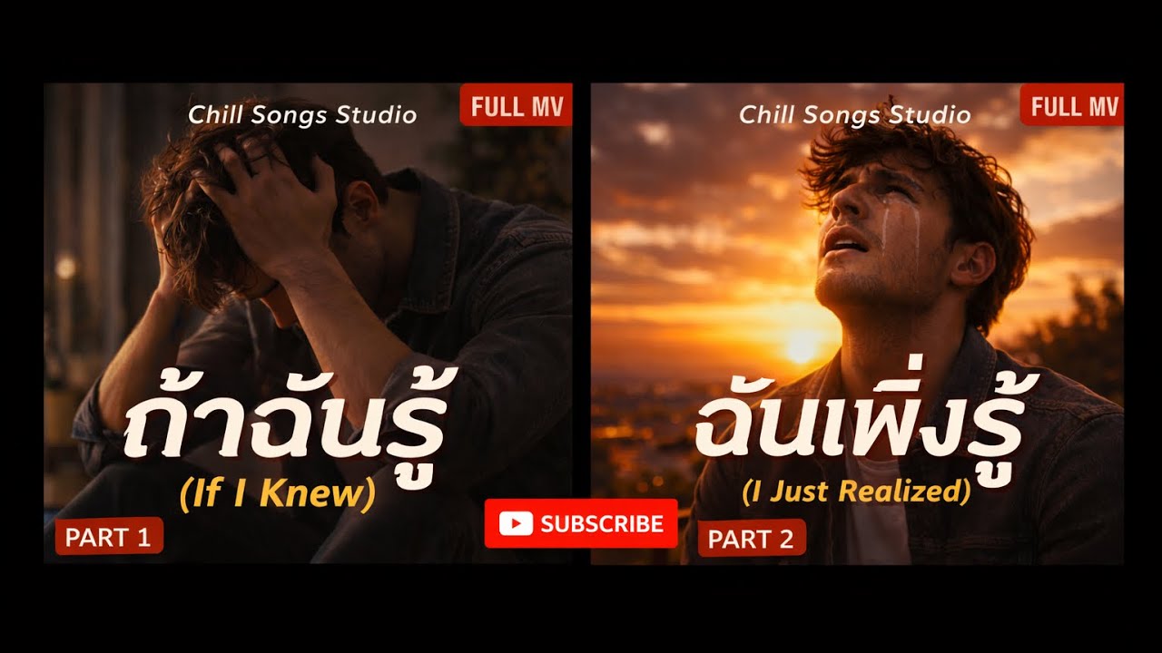 ถ้าฉันรู้ - ฉันเพิ่งรู้ -Chill Songs Studio | เพลงเศร้าเสียใจเมื่อรู้ว่ากำลังจะเสียเธอ (Official MV)