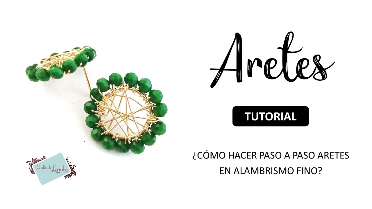 Tutorial: ARETES de CRISTALES o PERLAS con ALAMBRISMO FINO PASO A PASO