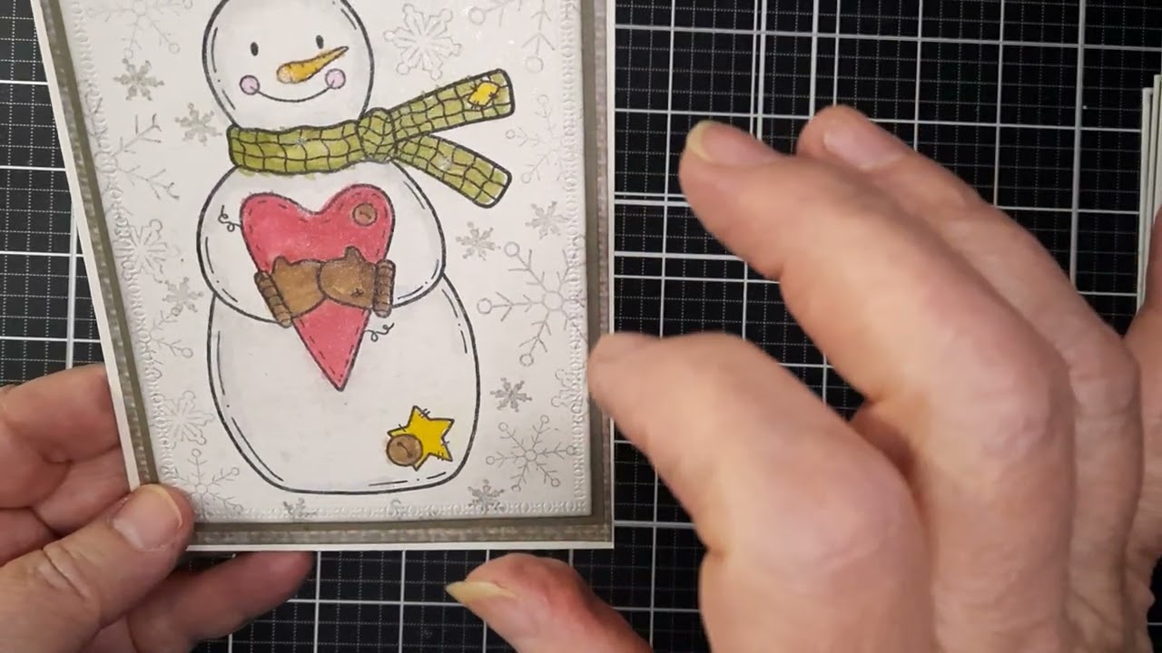 Sharing my cards for #satmornmakes #fortheloveofsnowmen and #snowmenofjanuary.