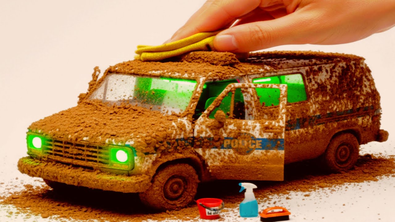 Abandoned Patrol Police Van Rescue & Restoration - Extreme Muddy ASMR Cleaning