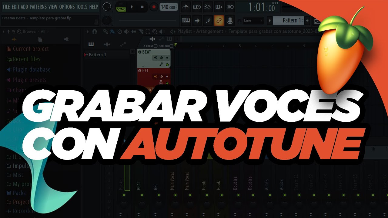 Como GRABAR con AUTOTUNE en FL STUDIO [TEMPLATE GRATIS]