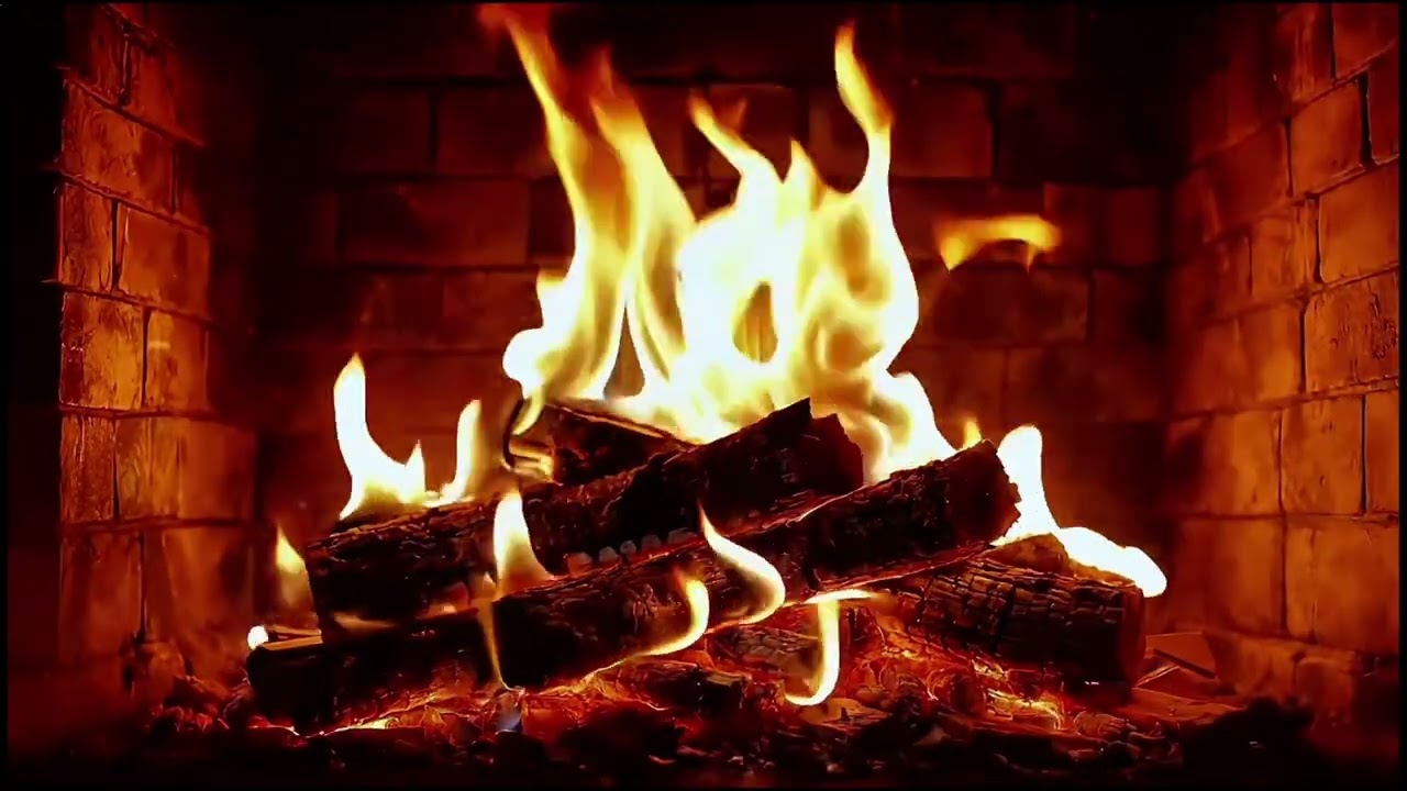 Huzurlu Şömine Ateşi 10 Saat 🔥 Sıcak Ortam, Rahatlatıcı Doğal Sesler | Sleep & Relax