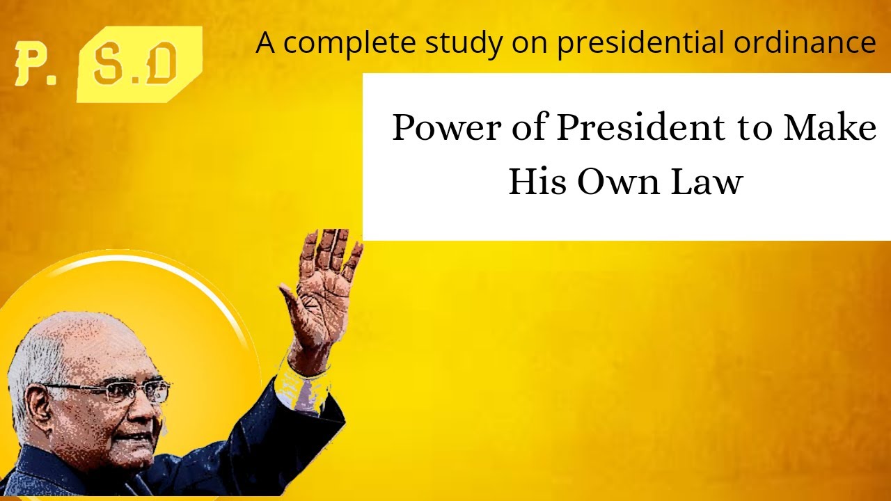 The Presidential Power of Ordinance Making | Indian Polity |powers of president