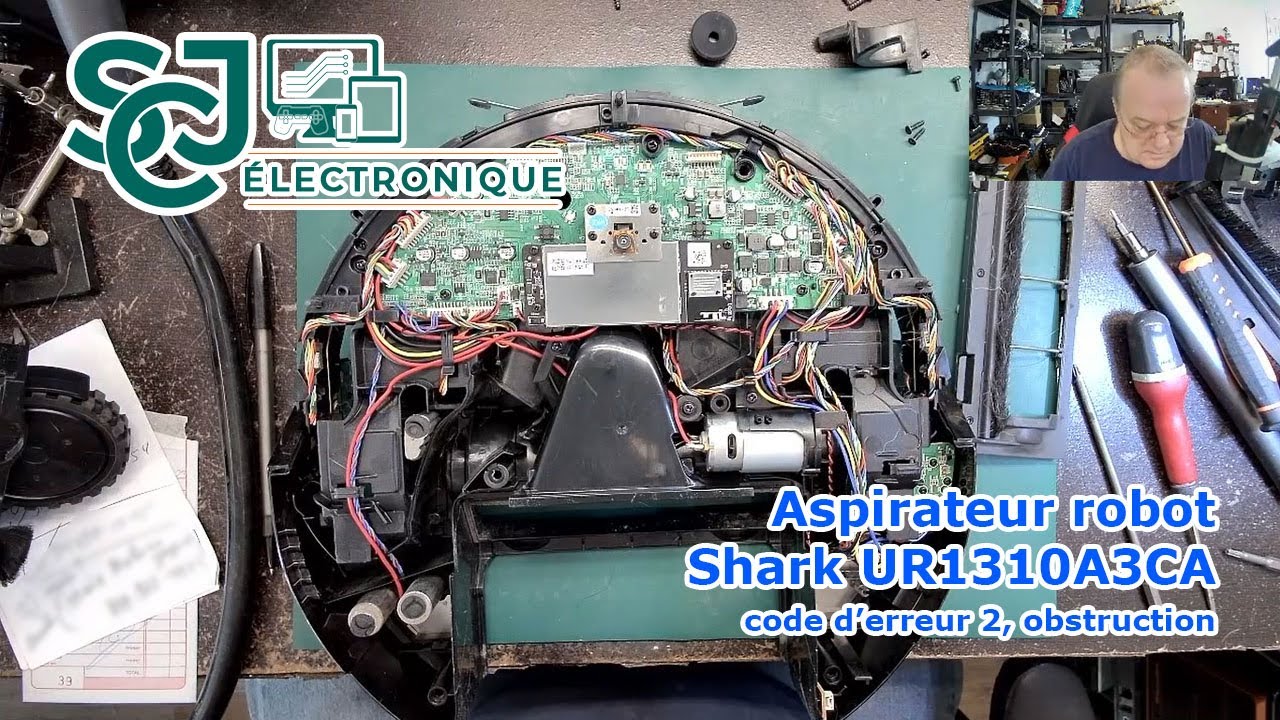 Aspirateur robot Shark UR1310A3CA code 2 obstruction | SJC Électronique