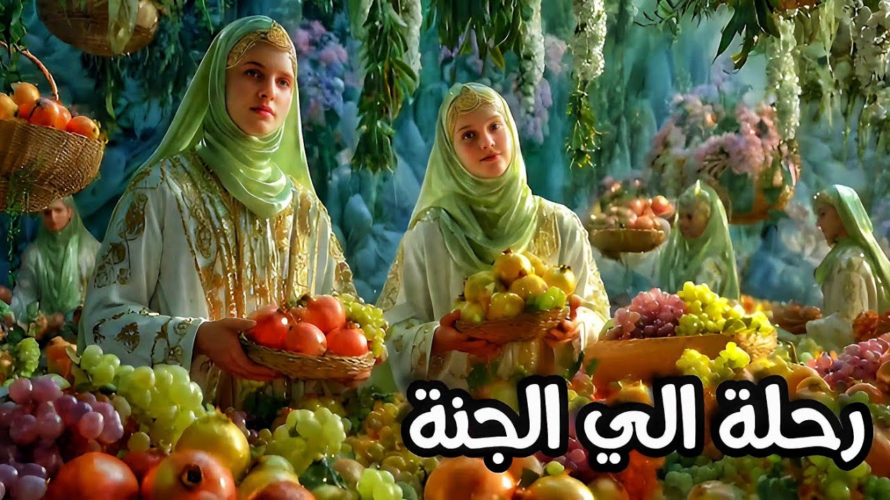 رحلة الي الجنة بالذكاء الاصطناعي نعيم قصور الجنة والحور  ج5 A journey to paradise with artificial
