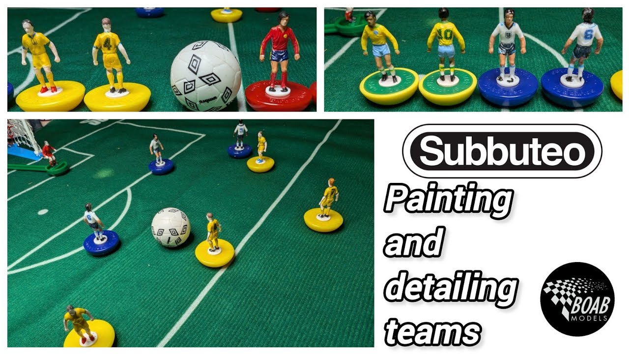 Customising table football figures - Subbuteo - Painting, Detailing, Numbers, Logos - Santiago