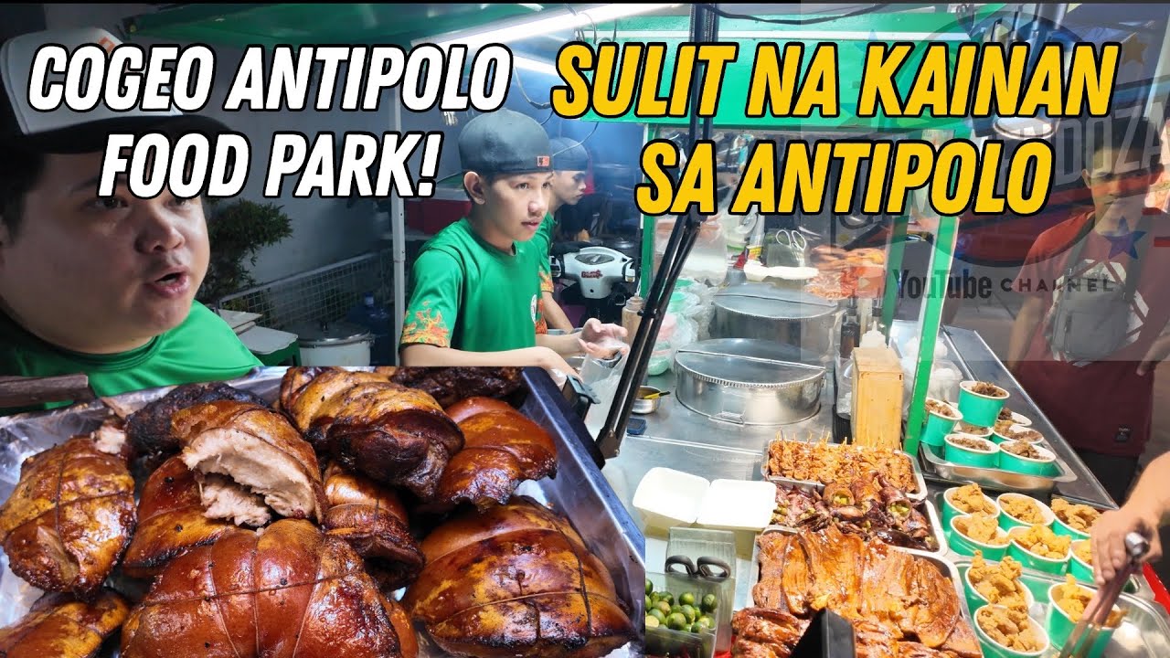 [4K] ANTIPOLO FOOD PARK TOUR PHILIPPINES STREET FOOD | Food Adventure at Cogeo Antipolo Food Park