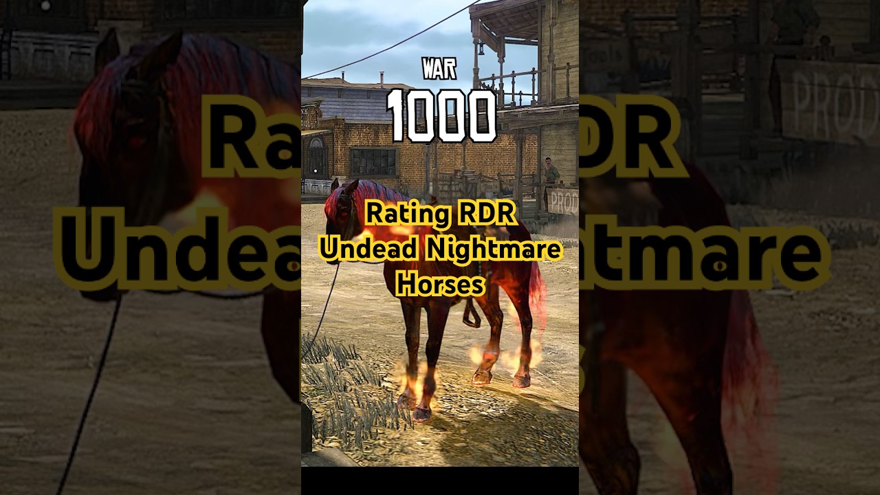 RDR: Rating Undead Nightmare Horses 🐎 🧟 #rdr #reddeadredemption #undeadnightmare #gaming #rdr2