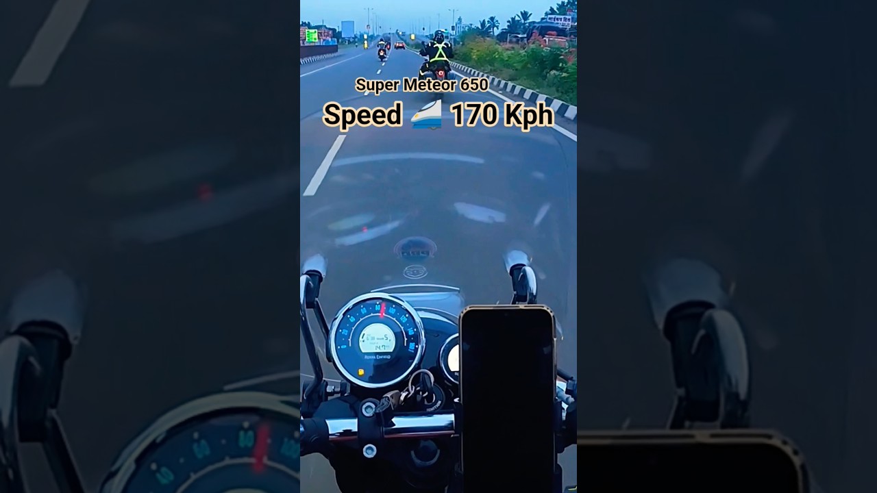 super Meteor 650 Top speed 🚅 #topspeed #automobile #supermeteor650