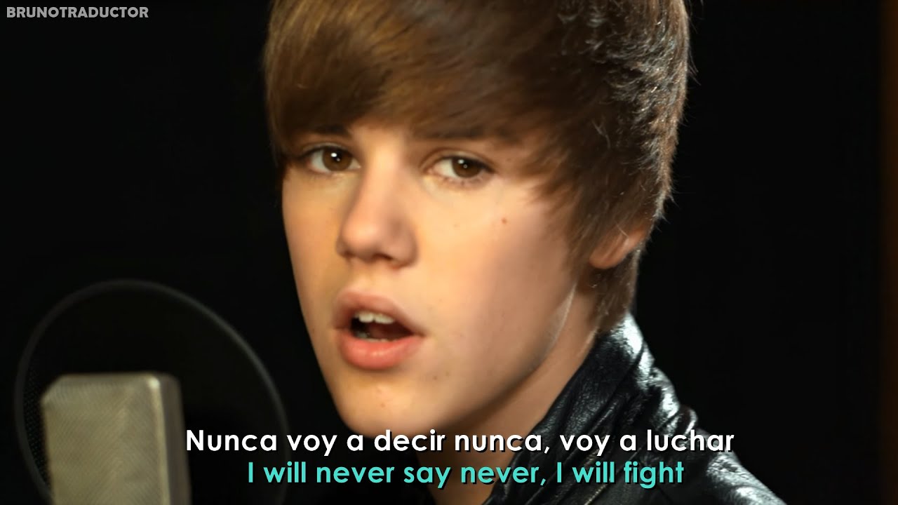 Justin Bieber - Never Say Never ft. Jaden Smith // Lyrics + Espa&ntilde;ol // Video Oficial