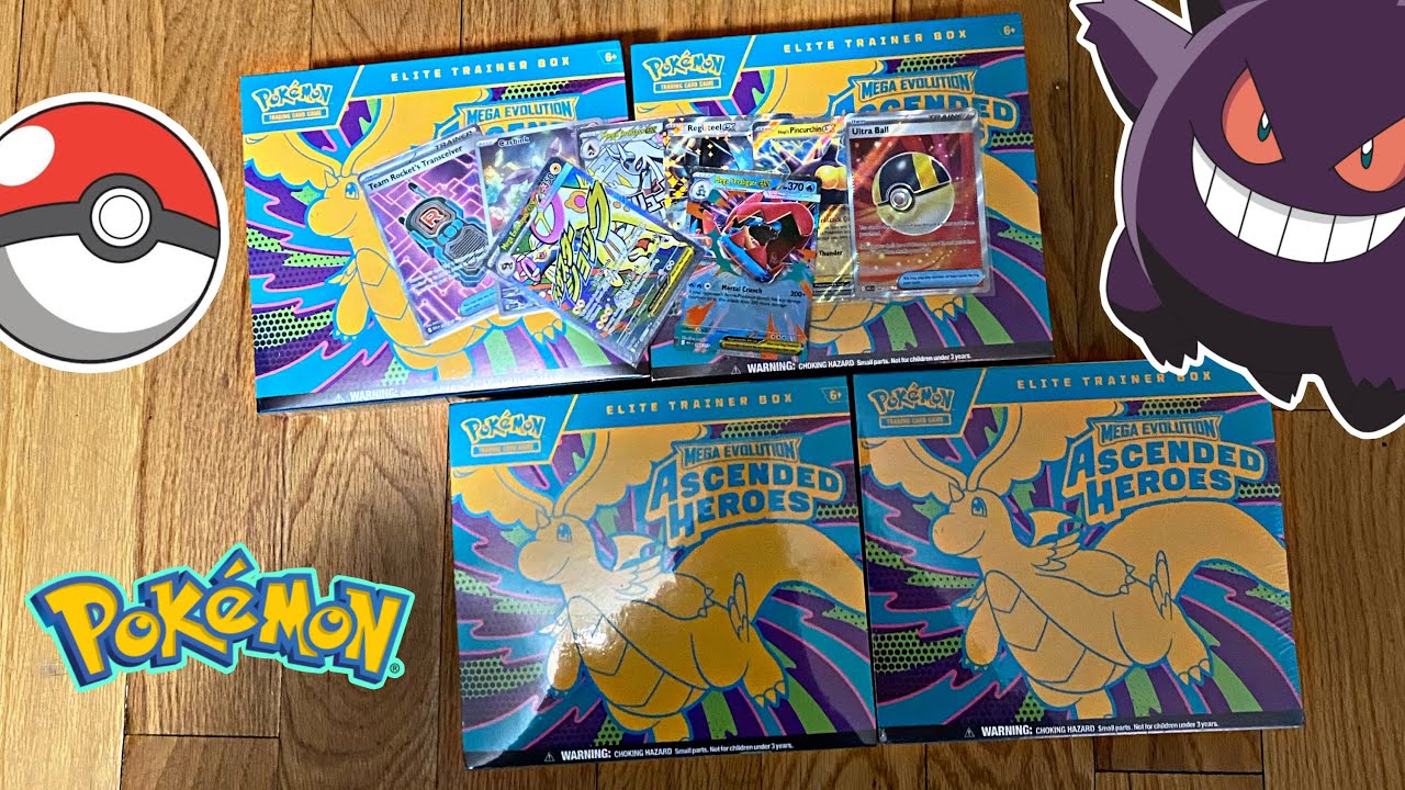 Pokémon Mega Evolution Ascended Heroes Elite Trainer Box Opening X2 | Road To A Master Set