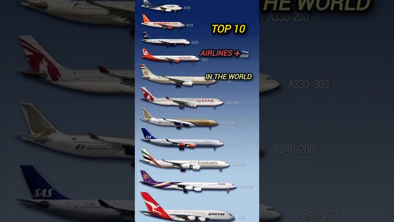 Top 10 best safest Airlines in the world 2024 #shorts
