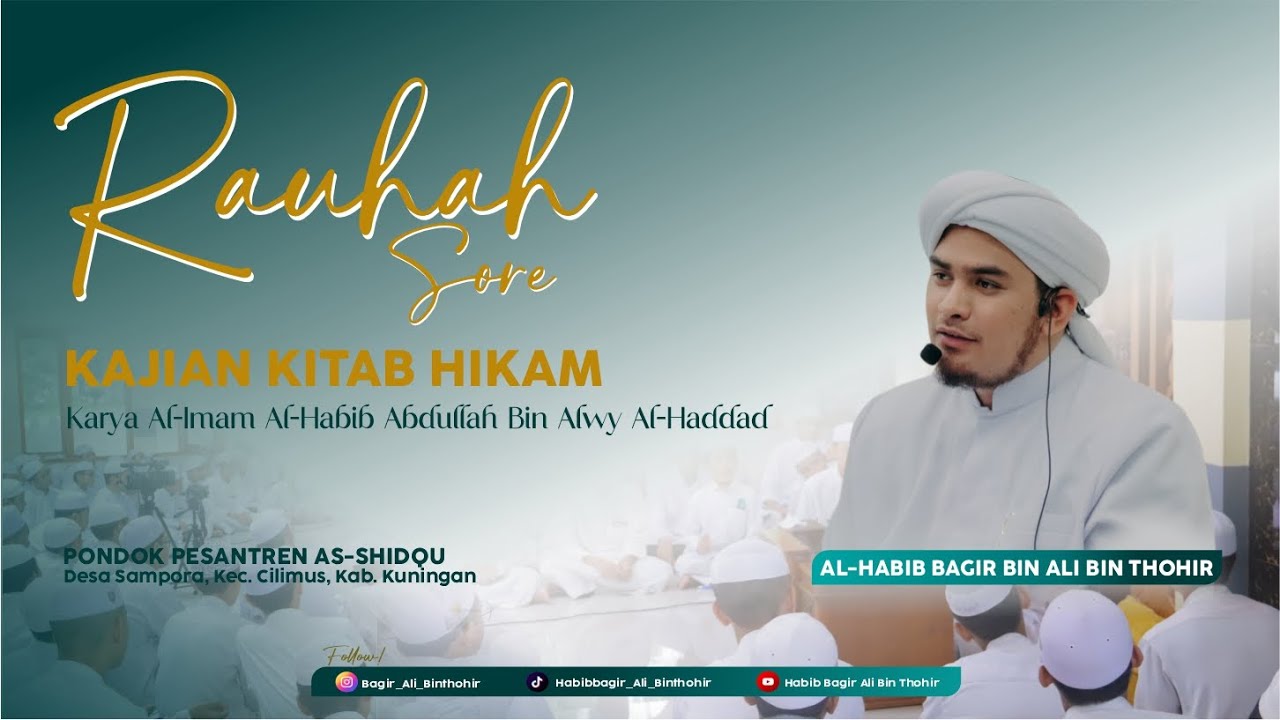 🔴 LIVE RAUHAH KAJIAN KITAB HIKAM HADDAD |  RABU, 10 DESEMBER 2025