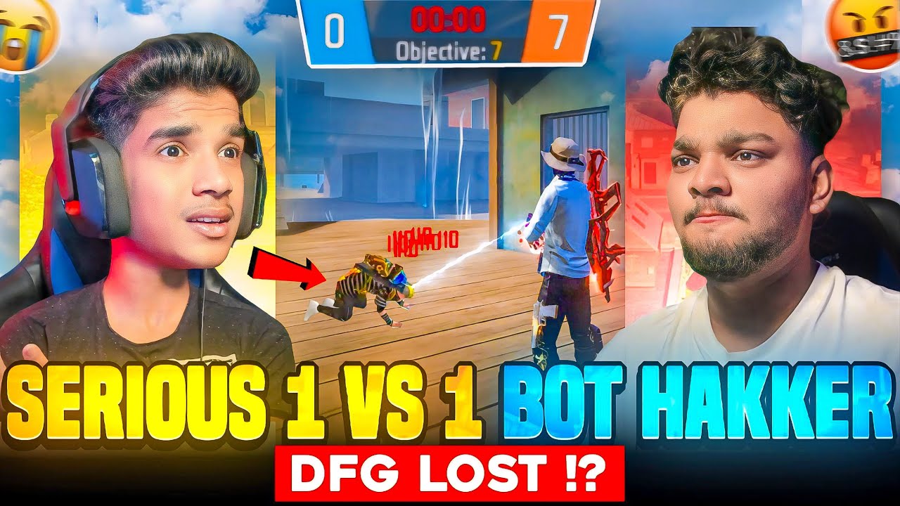 🤬BOT HAKKER 1 VS 1 😨AGAINST ME | 0 - 7🔥| REVENGE👑| FREE FIRE IN TELUGU #dfg #freefire