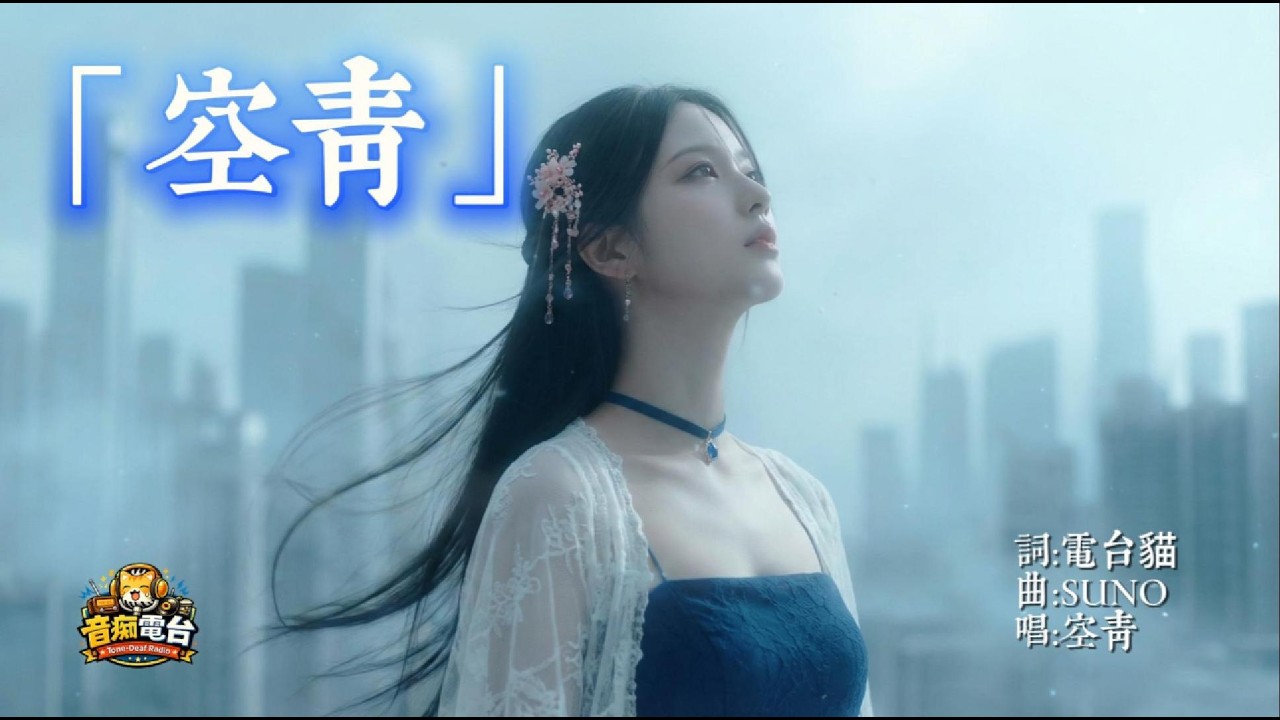 《空青》音痴電台｜這是虛擬歌手-空青的主題曲，她游走在現實、虛境與古代之間，以溫柔而帶距離感的聲線，以歌聲來說動人的故事。#古風 #中文歌曲 #音樂 #抖音