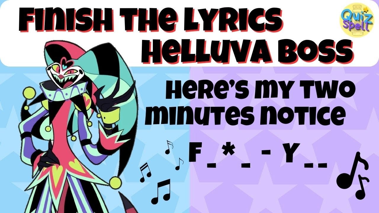 🔮Finish The Lyrics Helluva Boss Edition ⭐ Викторина-викторина