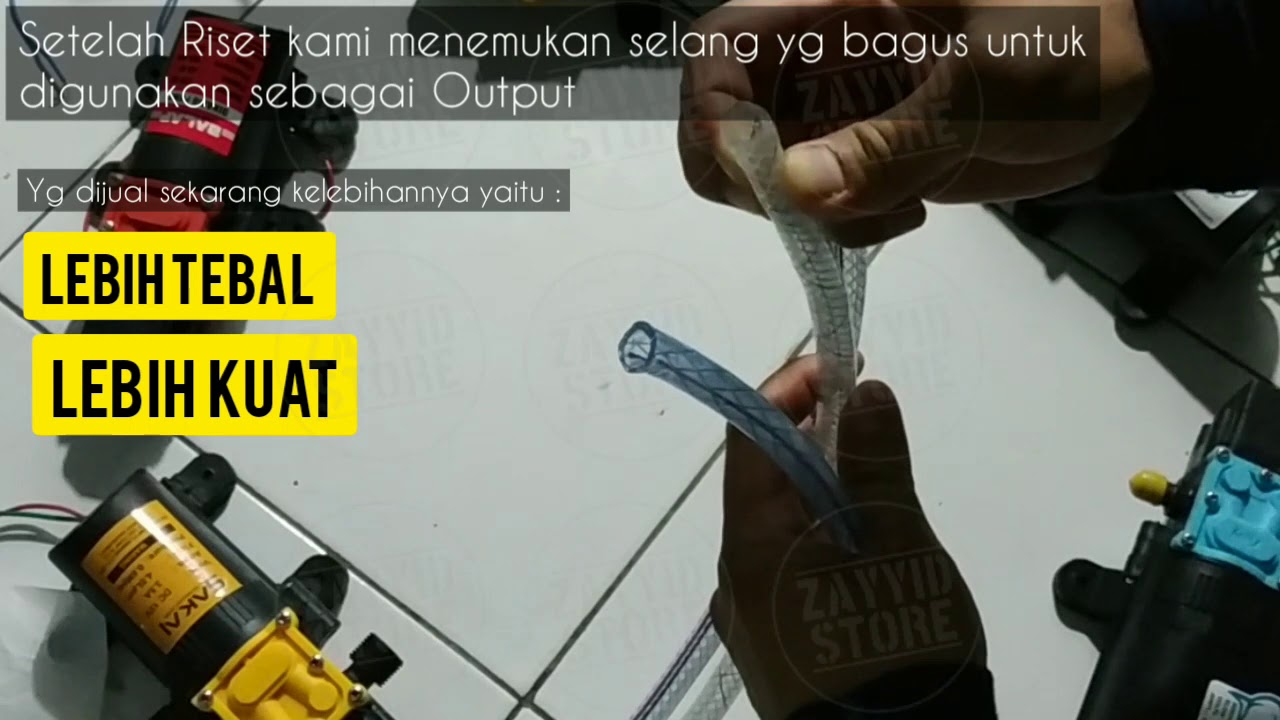 Review Selang Output POMPA DC 12V Pendorong Alat Cuci Motor Mobil