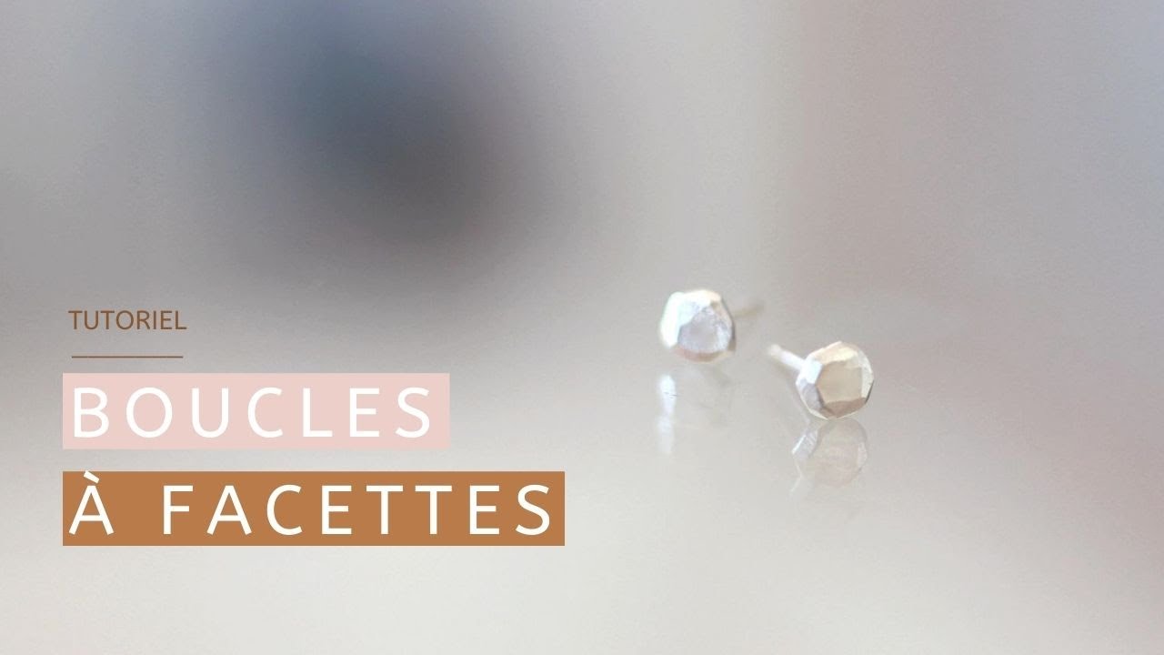 Comment souder des clous d'oreilles bien rigides ? (tuto boucles facettées)