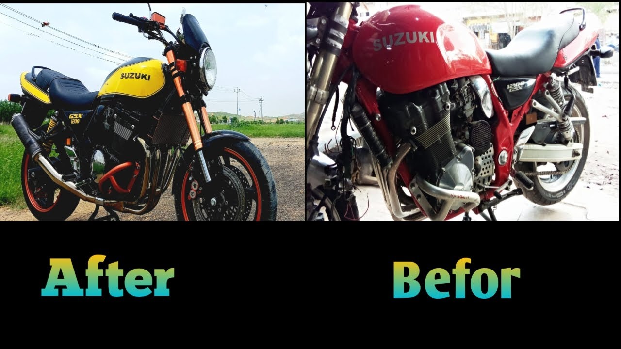 Suzuki Gsx inazuma 1200 modified to new look by zms