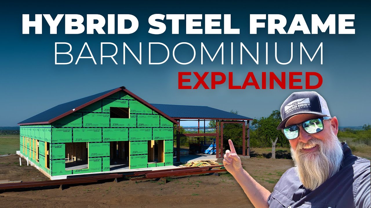 Hybrid Steel Barndominium Construction| Full Walkthrough & Progress Update