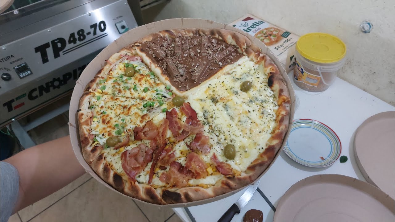 SÁBADO BOM NA PIZZARIA | DELIVERY DE PIZZA EM CASA 