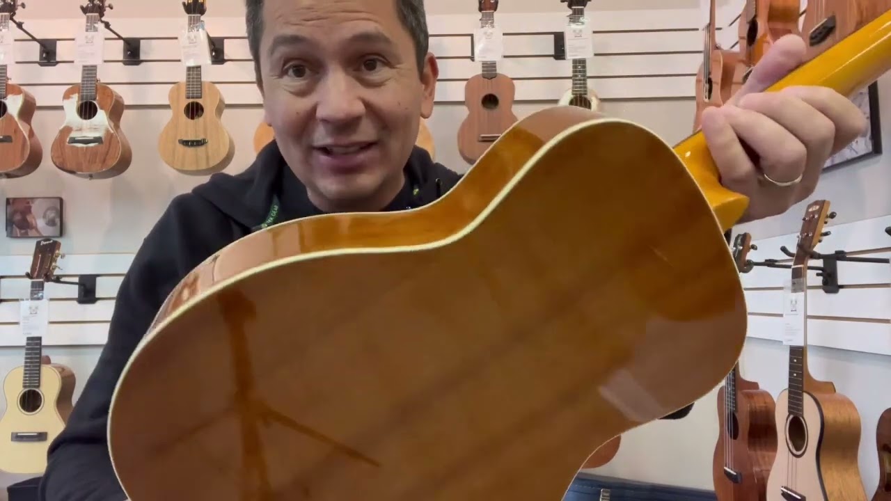 Ohana BKT-70G Tenor Ukulele w/Baritone body Demo at Aloha City Ukes