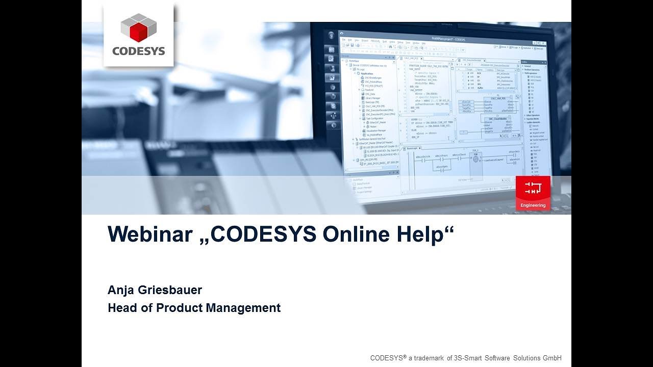 Webinar CODESYS Online Help (E)