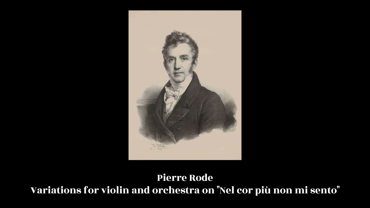 Pierre Rode - Variations for violin and orchestra on 