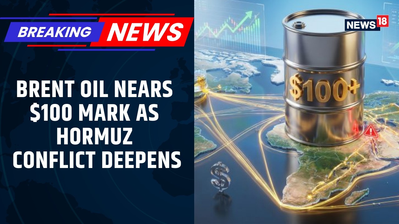Brent Crude Near $100 As Hormuz Crisis Deepens, Markets Brace For Supply Shock | Iran War
