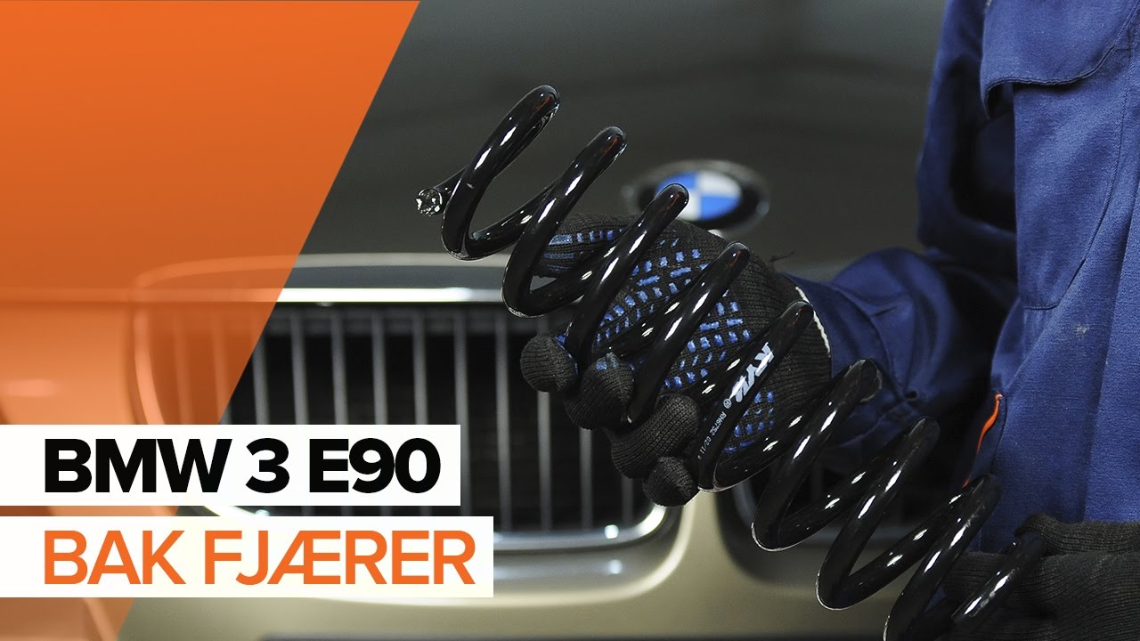 Hvordan bytte bak fjærer på BMW 3 E90 BRUKSANVISNING | AUTODOC