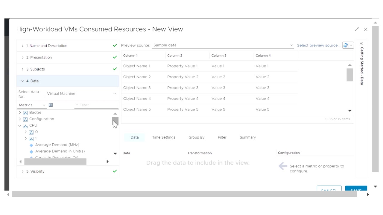 Creating a View with vRealize Operations Manager