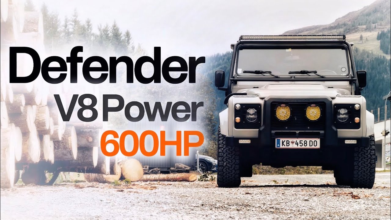 Land Rover Defender 600HP Corvette Beast in the Alps | 4K