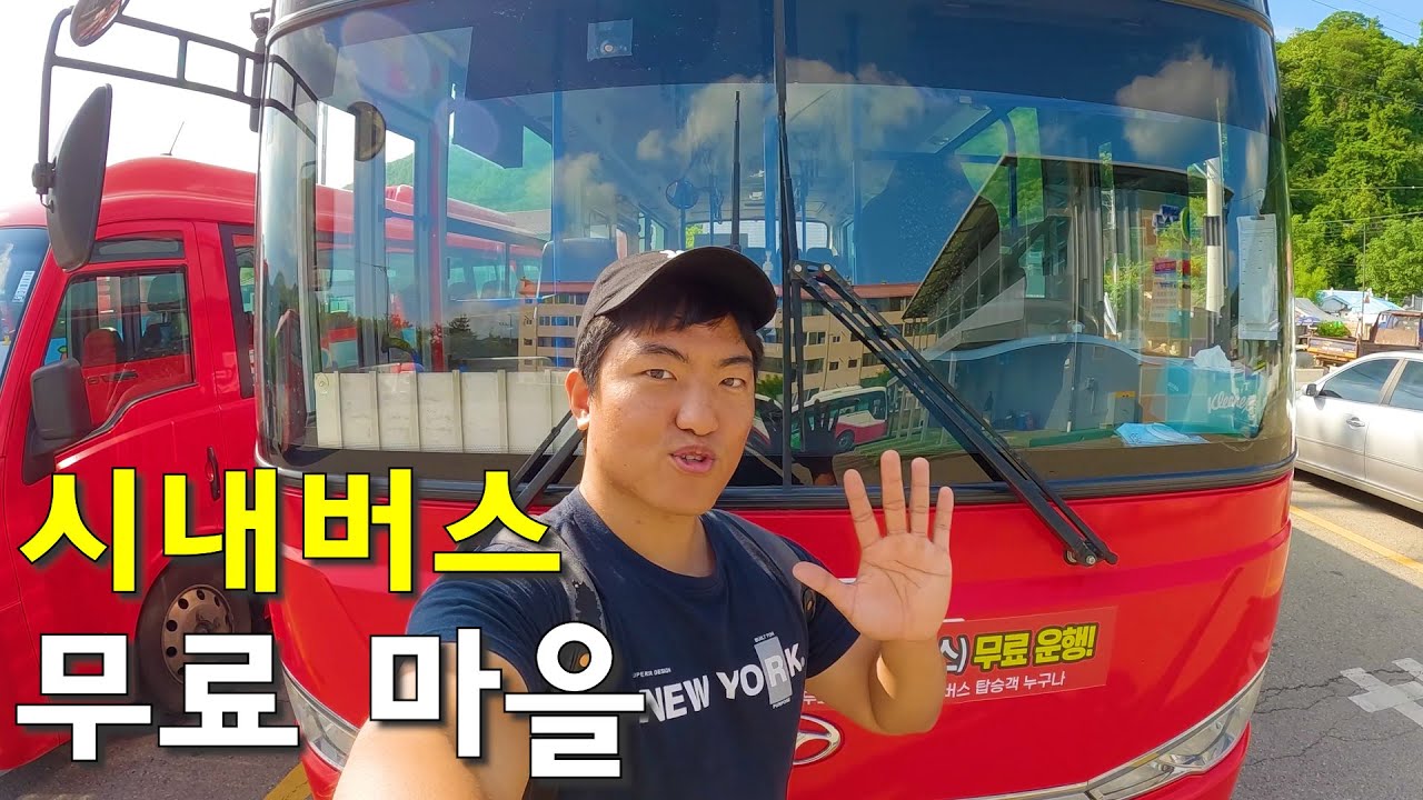 한국에서 유일하게 시내버스를 무료로 운행하는 마을 가보기-국내여행6