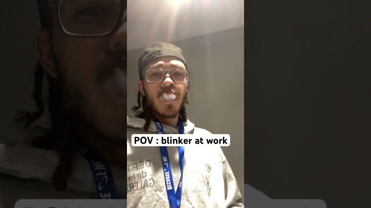 hitting a blinker from a muha cart at work #fyp #blinker #fryd #funny