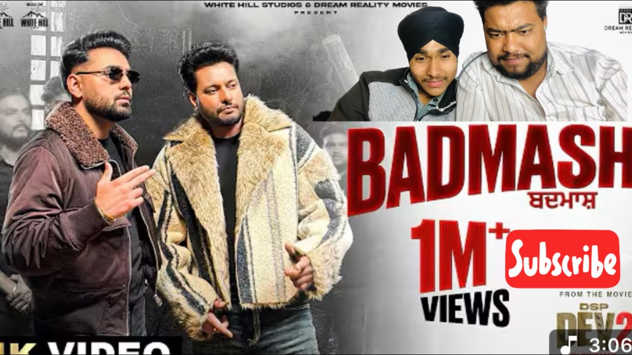 Reaction on  Prem dhillon new song Badmash official video jatt reaction boys 