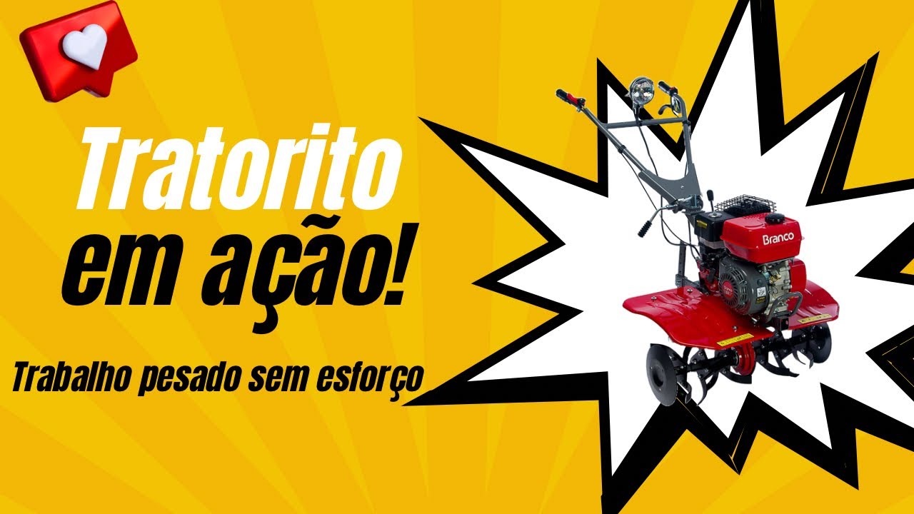 Tratorito em Ação: Trabalho pesado sem esforço!