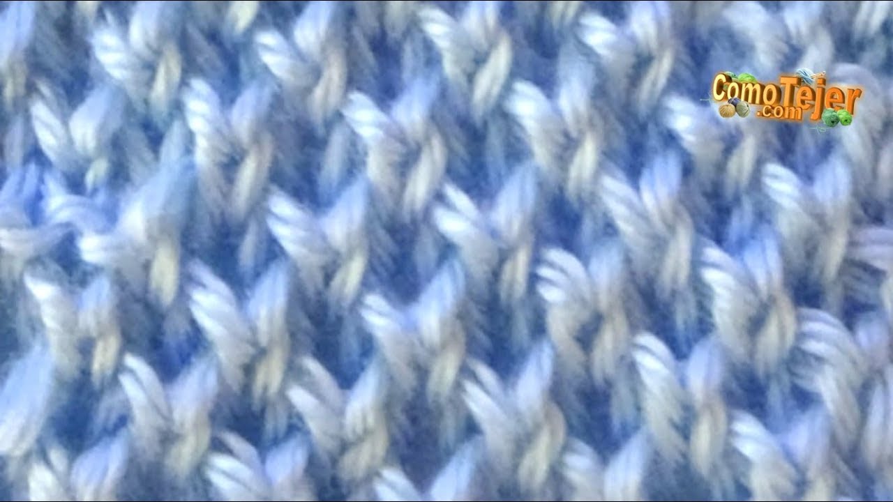 Cómo Tejer Punto Panal - Imitación - Muy Fácil - 2 agujas/palitos (646)