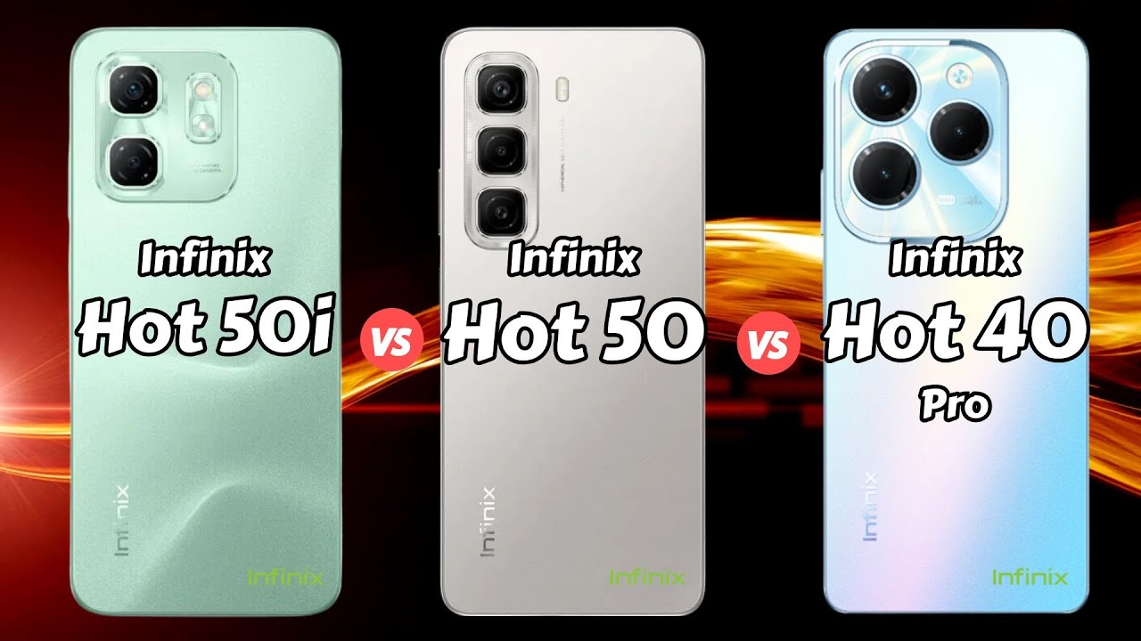 Infinix Hot 50i vs Infinix Hot 50 vs Infinix Hot 40 Pro