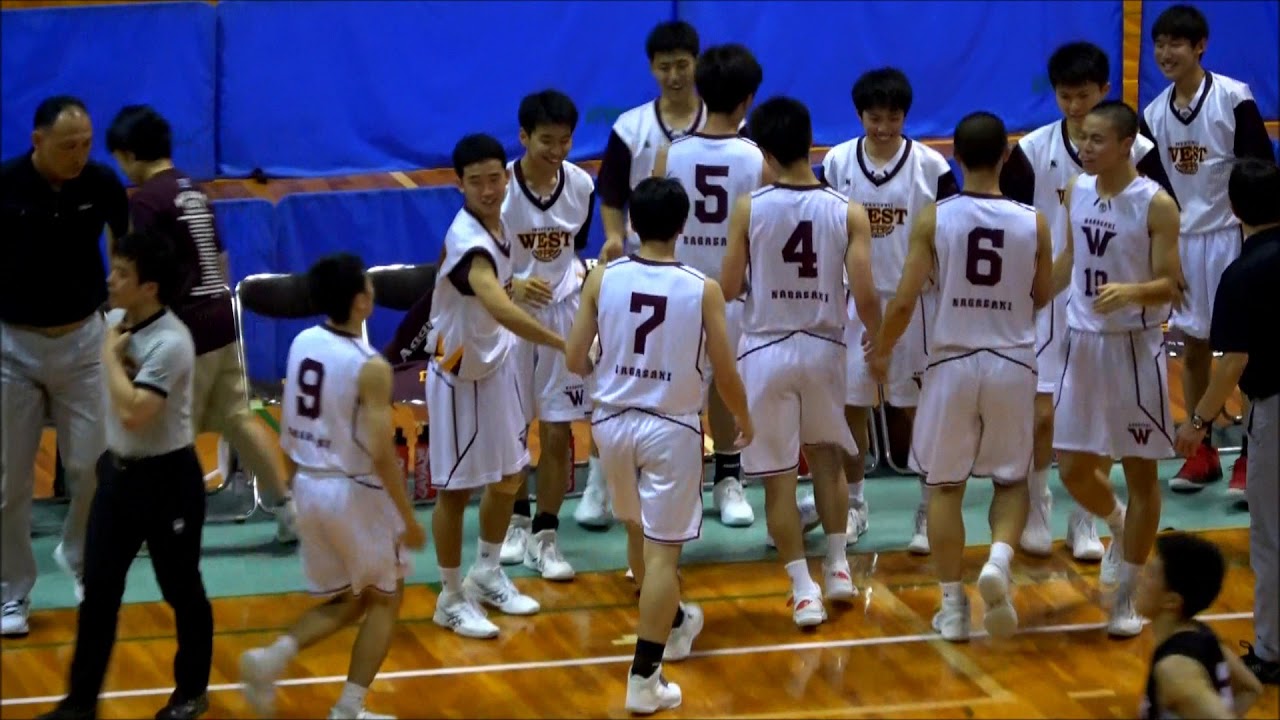 2019☆長崎県高総体バスケ☆瓊浦vs長崎西34