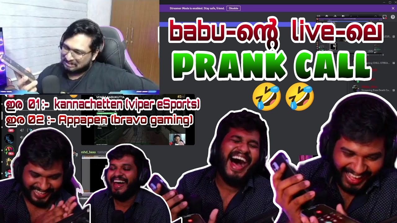 Babu liveil PRANK CALL ijjathi🤣🤣 ഇര kannachettan and appapan 
