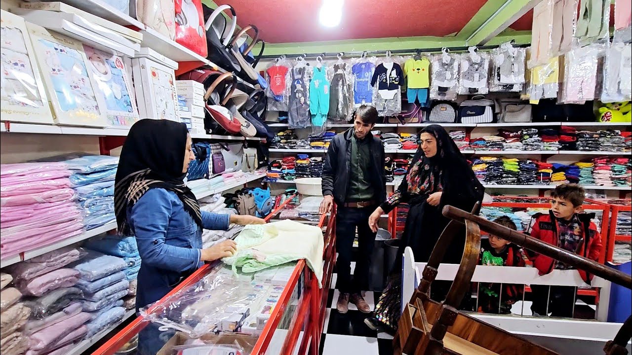 Rural family. Narges preparing the baby's room👼🍼🛒