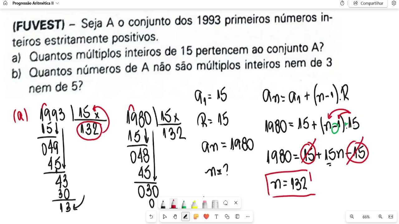 (FUVEST) - Seja A o conjunto dos 1993 primeiros estritamente positivos. (a) Quantos múltiplos...