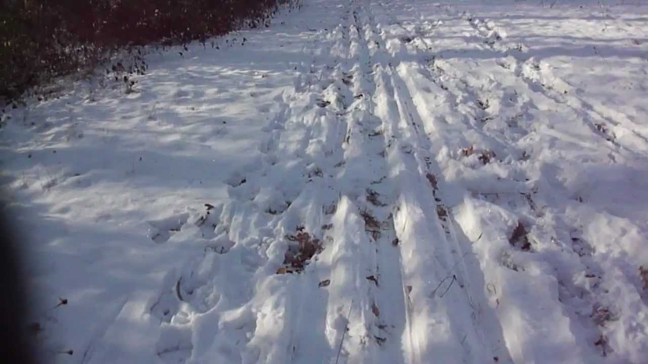 Descente de la piste rouge des 