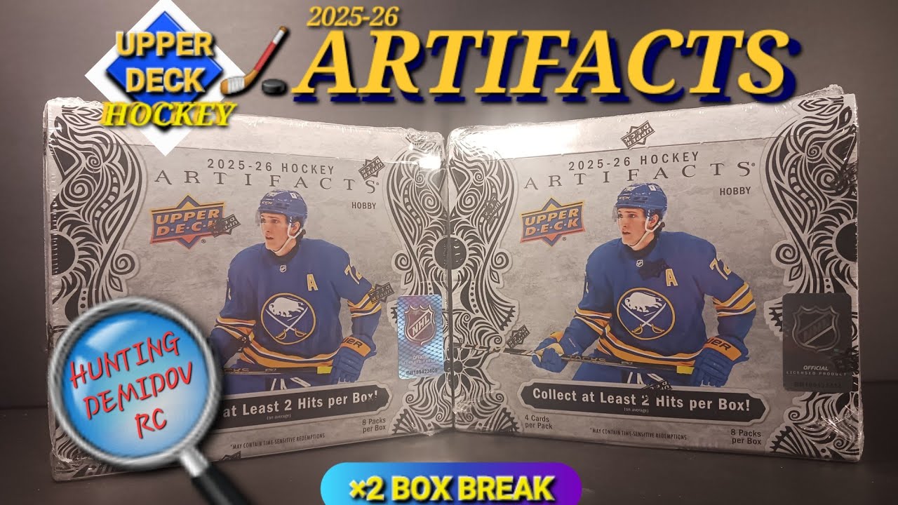 🚨 BOTH BOXES HIT BIG! 🚨 2025-26 UPPER DECK ARTIFACTS HOCKEY x2 HOBBY BOX BREAK #upperdeck #artifacts