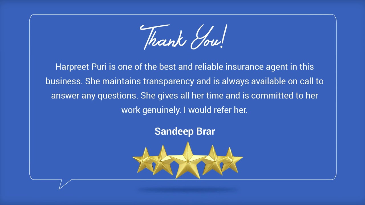 Canadian LIC Insurance Harpreet Puri 416 543 9000 Harpreet puri - Review.