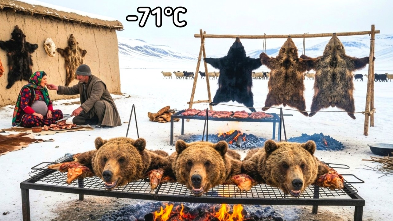 Coldest Village Winter Survival -71°C - Hunt, Daily Routine, and Love Story Vlog