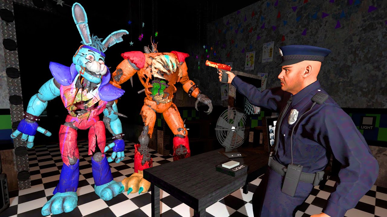 Аниматроники пугают охранника FNAF COOP ► Garry's Mod
