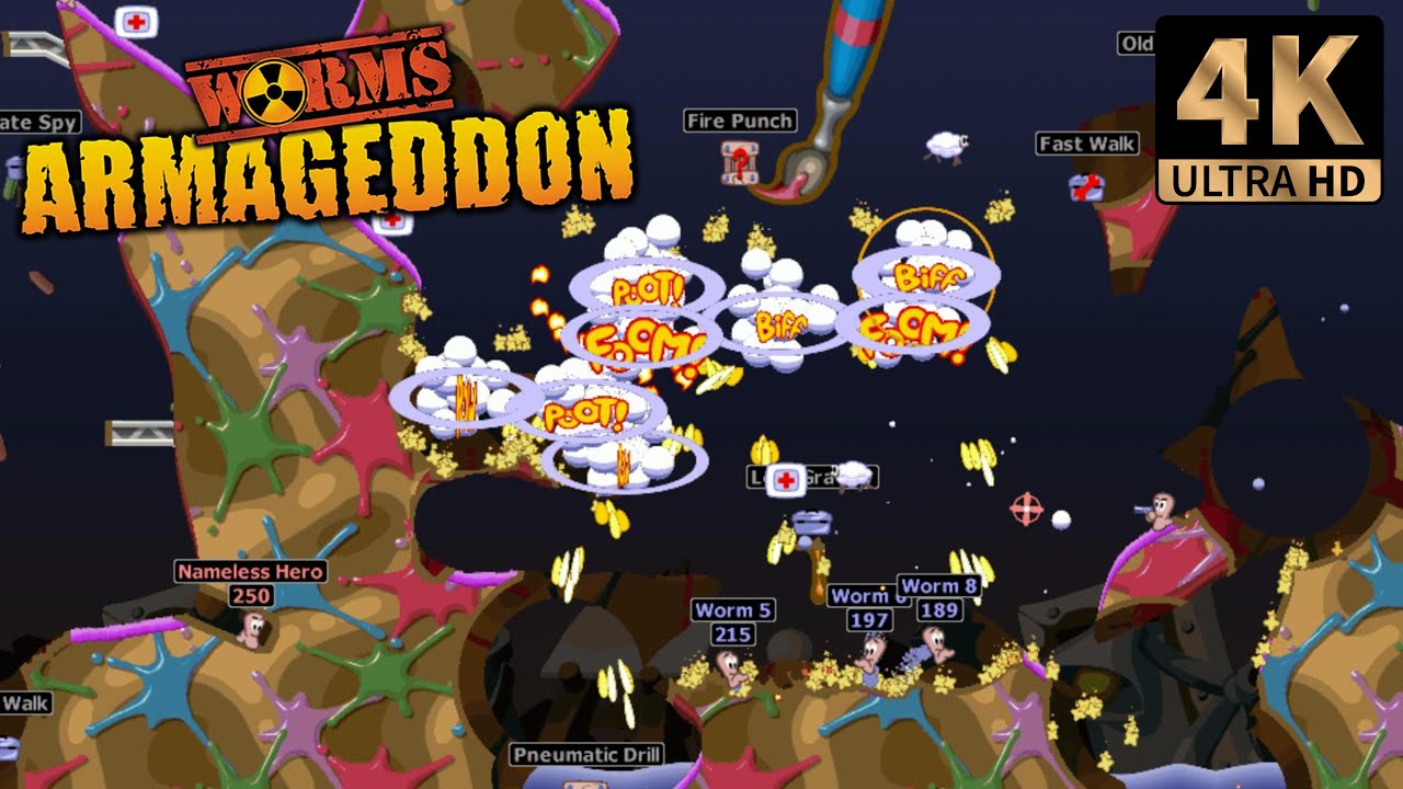 Worms Armageddon Online | Kaos 1v1 | PC 4K