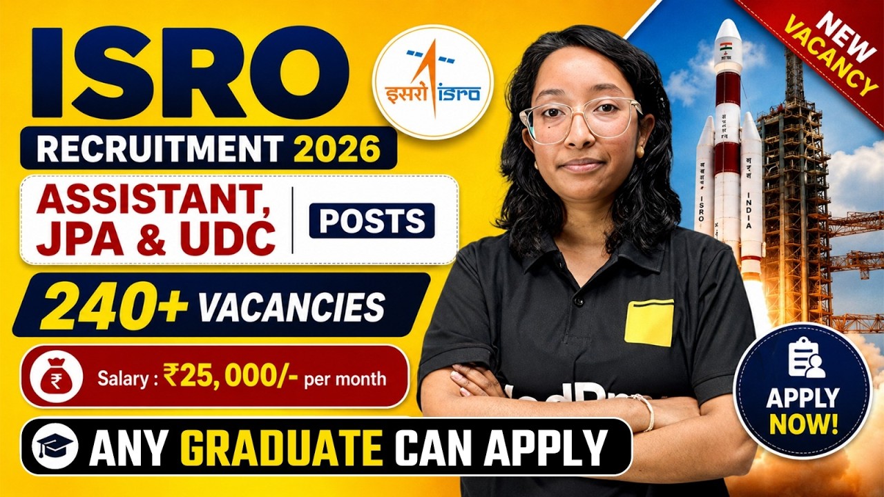 🚨 ISRO Recruitment 2026 Out! 240+ Vacancies | Any Graduate Eligible